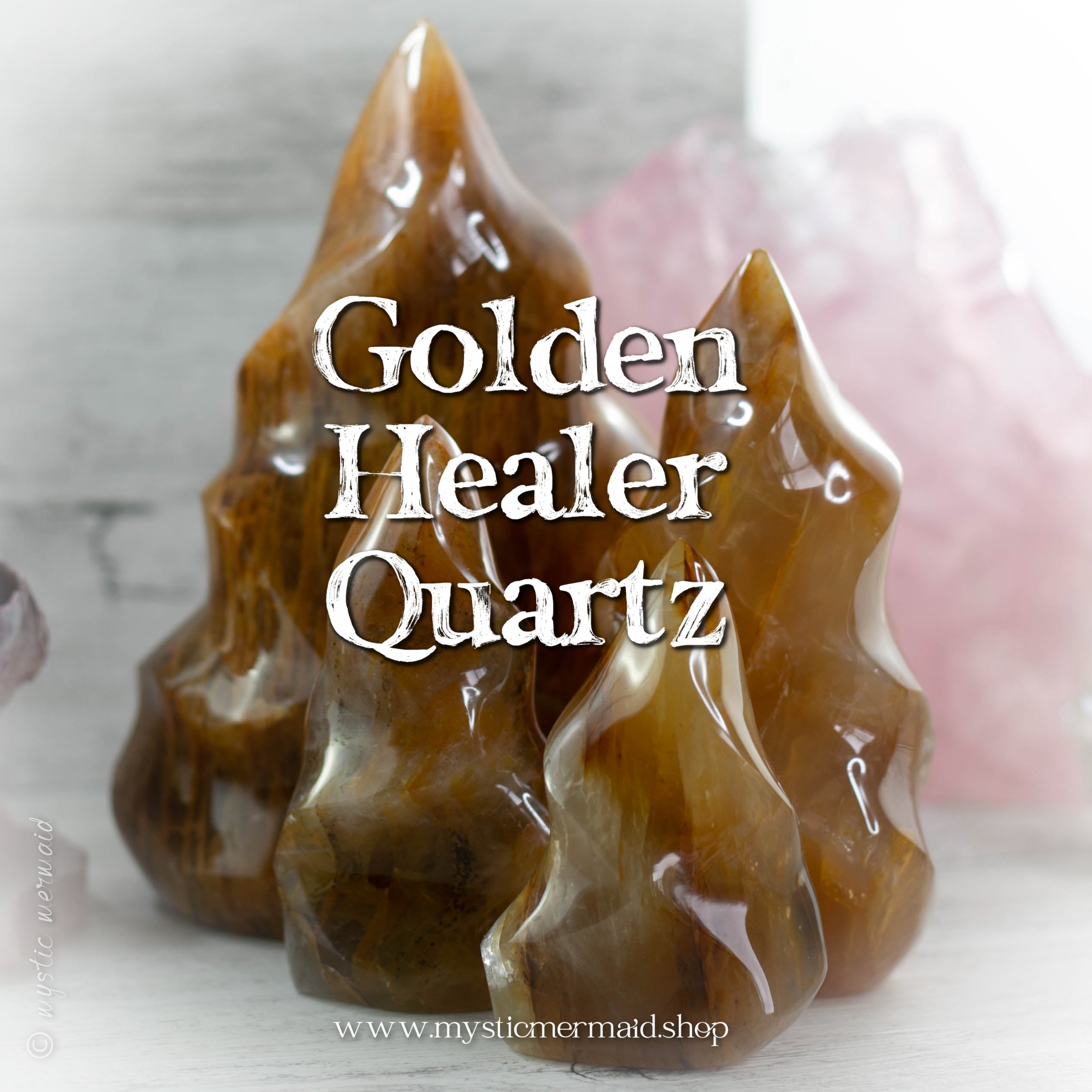 Golden Healer Metaphysical Properties Flames from Mystic Mermaid