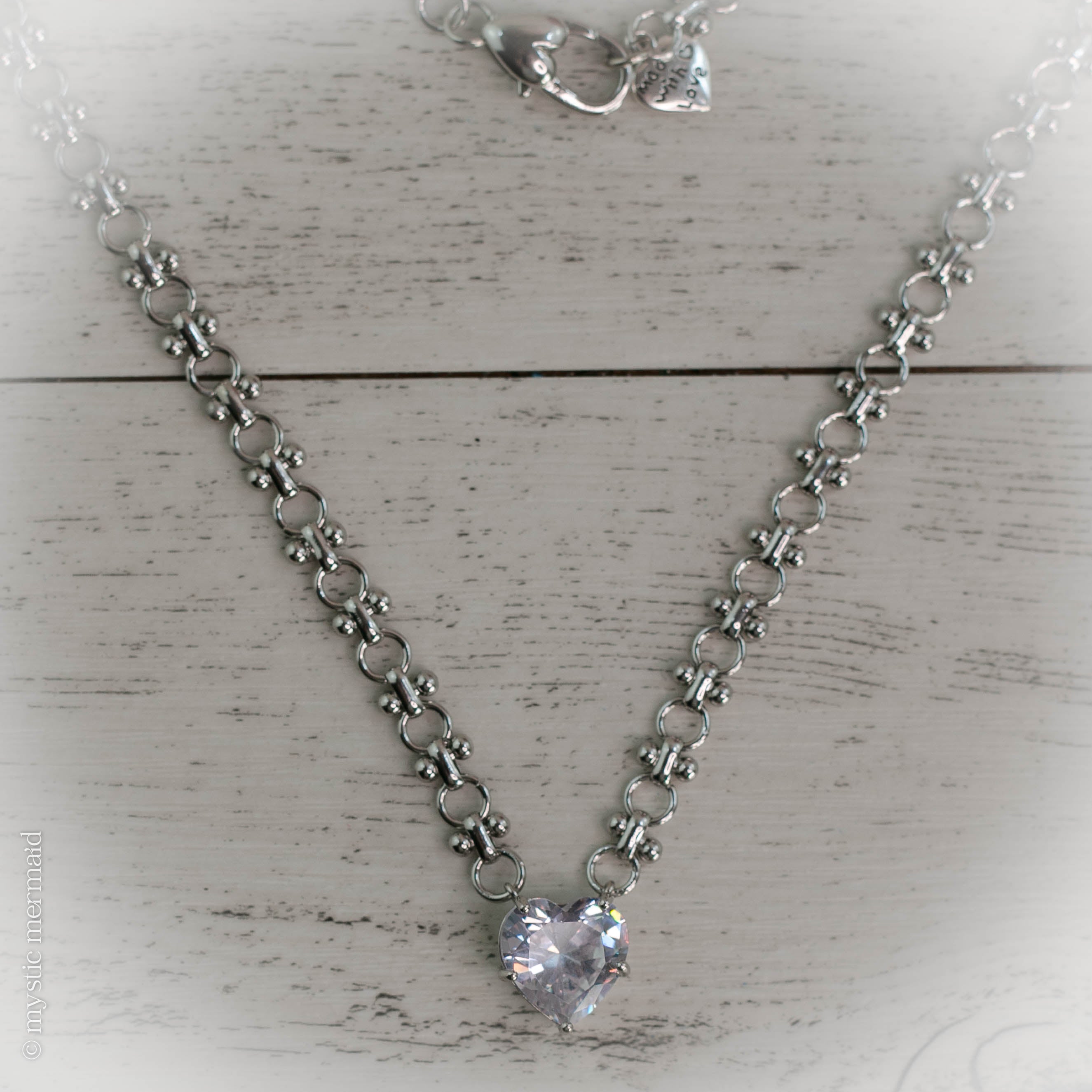 Beloved, Be-Loved, Be-Love Heart Necklace