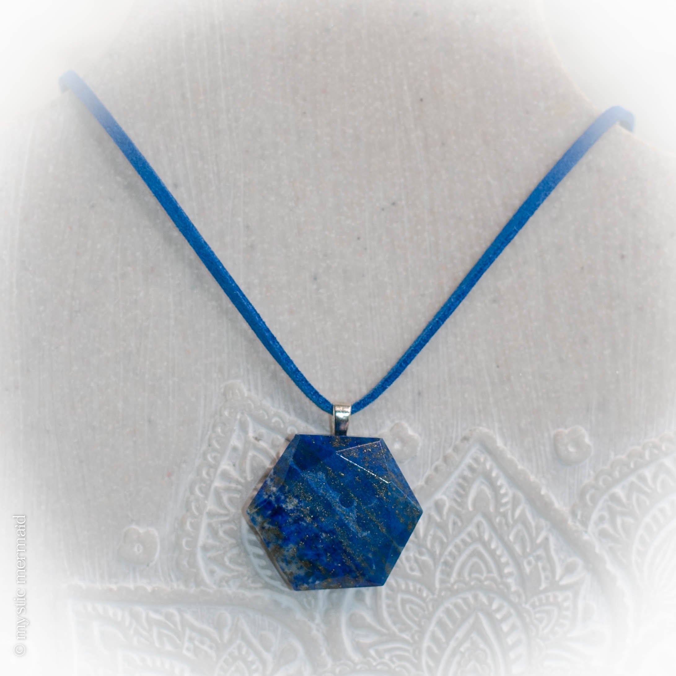 Embrace it All Lapis Lazuli Hexagram Necklace Mystic Mermaid