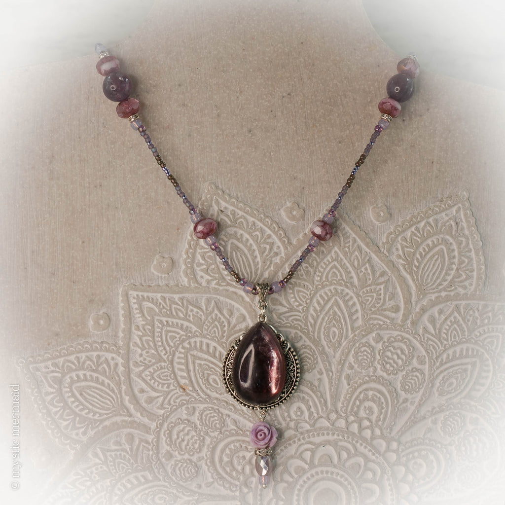 SAVE with Spring Glow Lepidolite Necklace and Earring Bundle