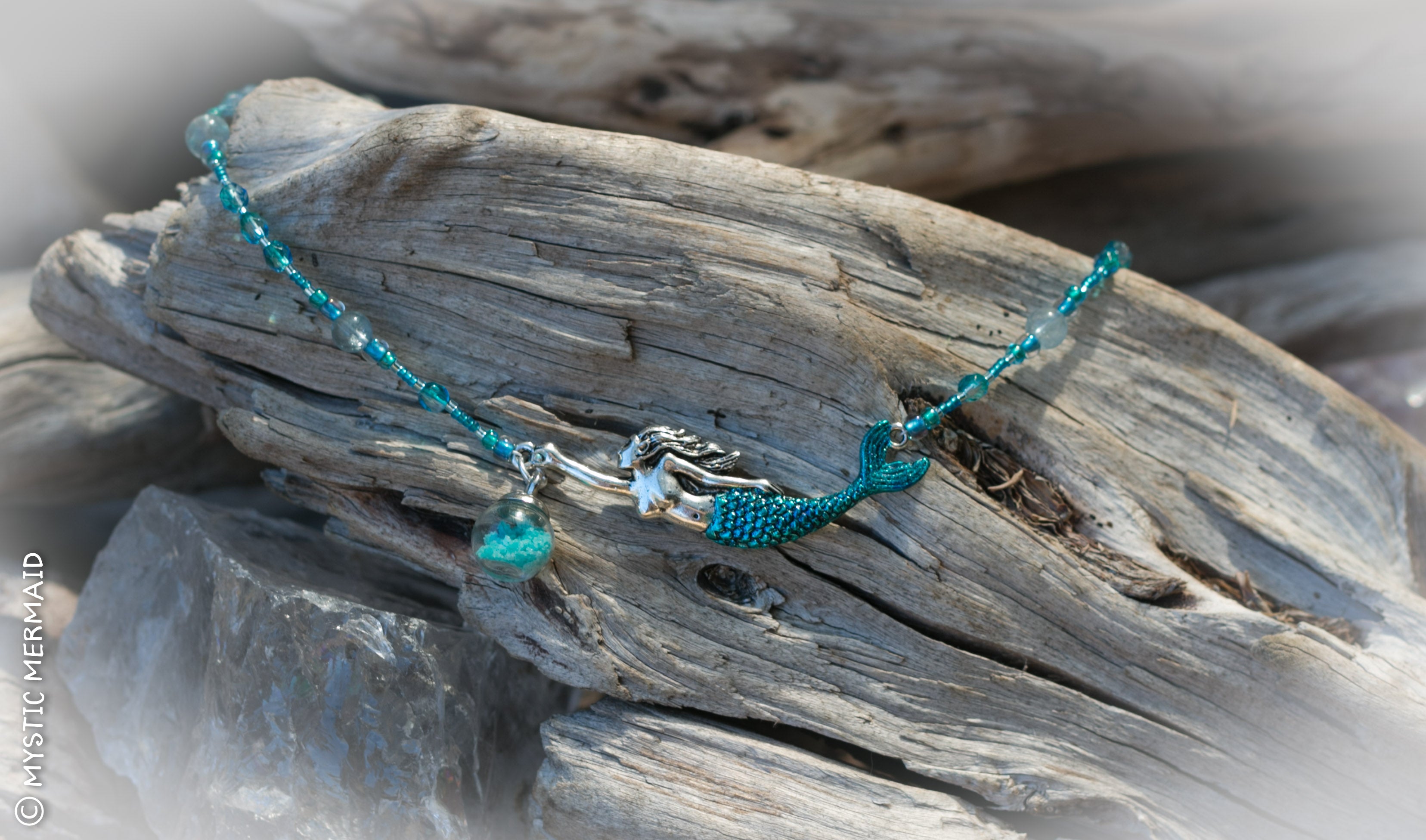CUSTOM Mermaid’s Treasure necklace for Ann