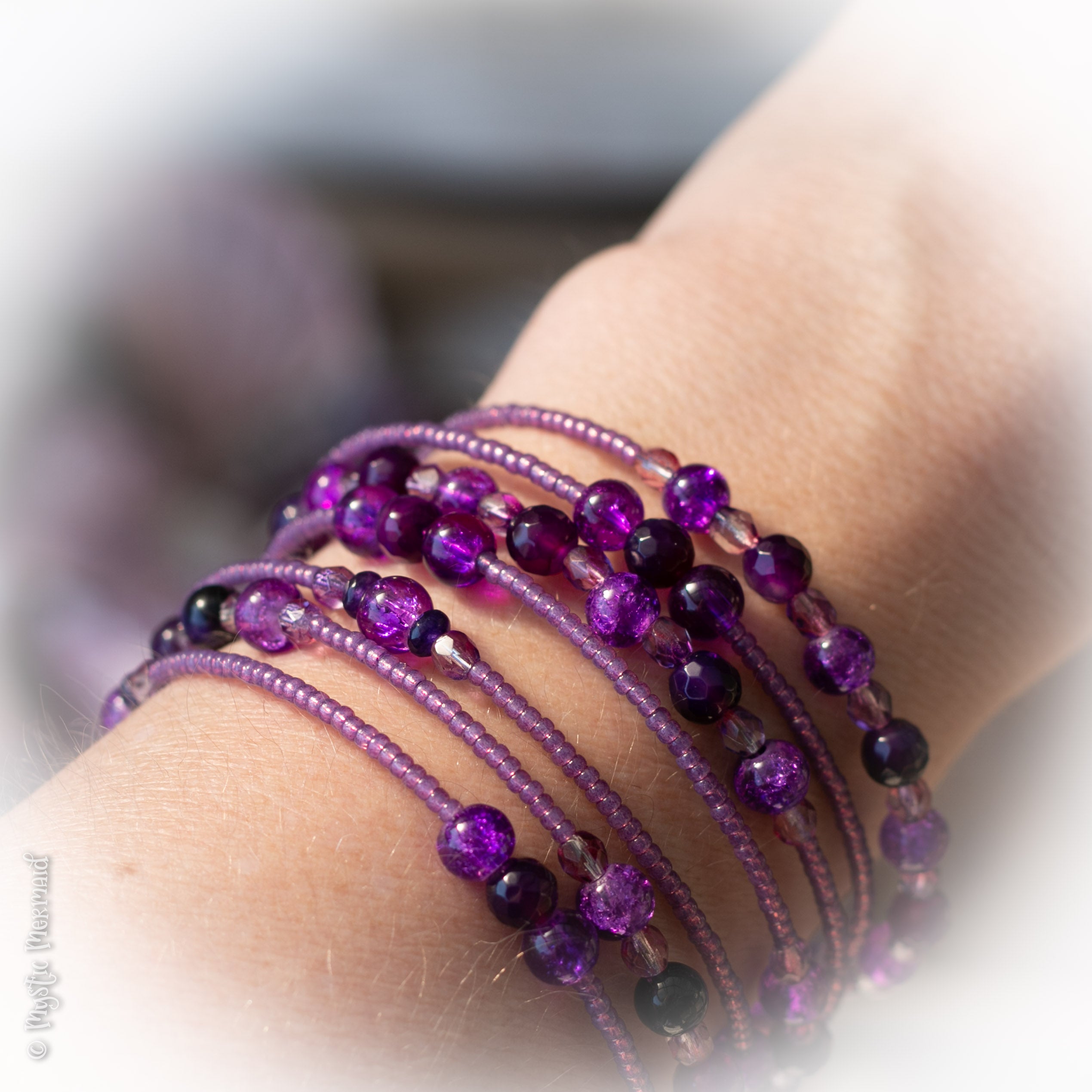 Purple Delight Memory Wrap bracelet