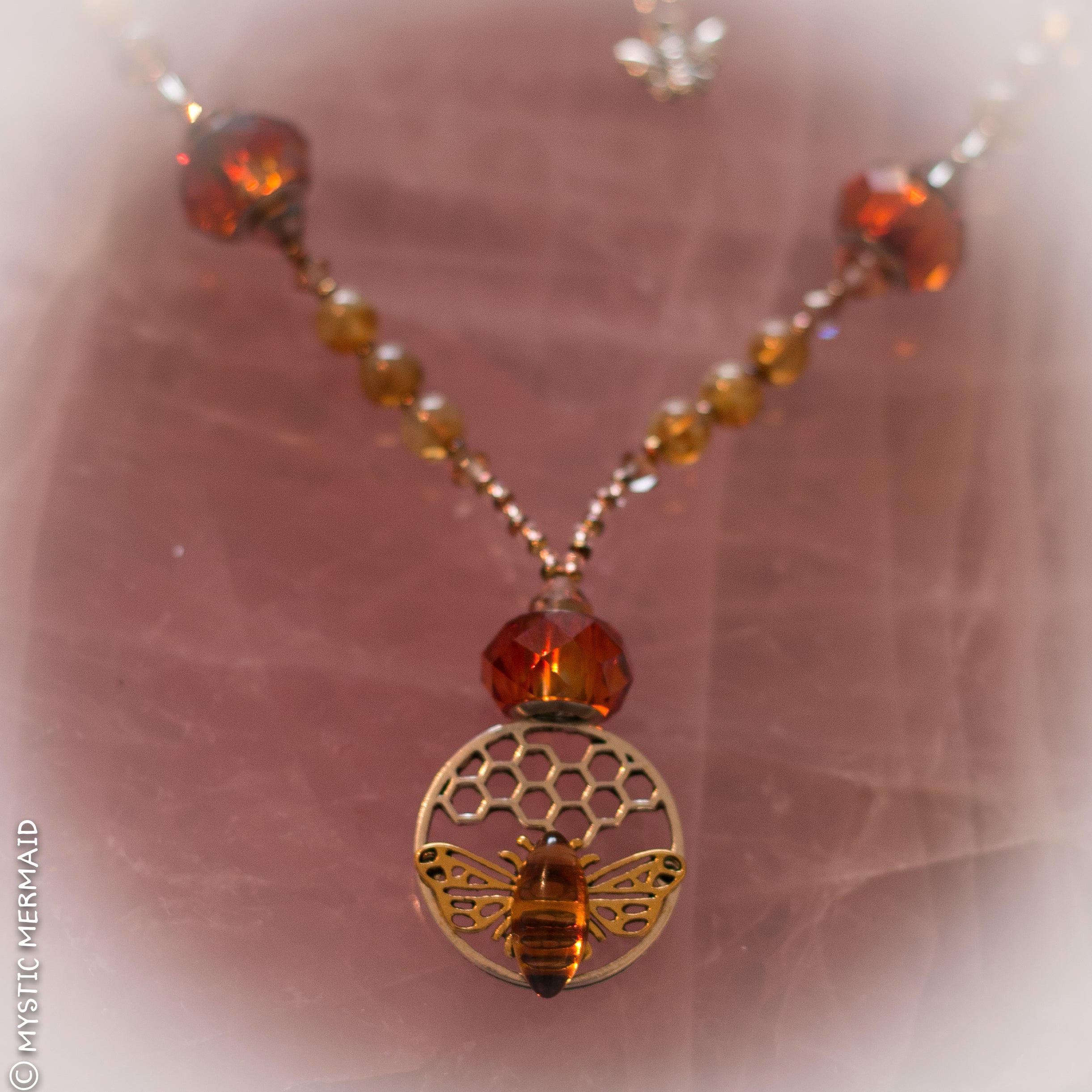 Queen Bee Vintage Swarovski Crystal Necklace