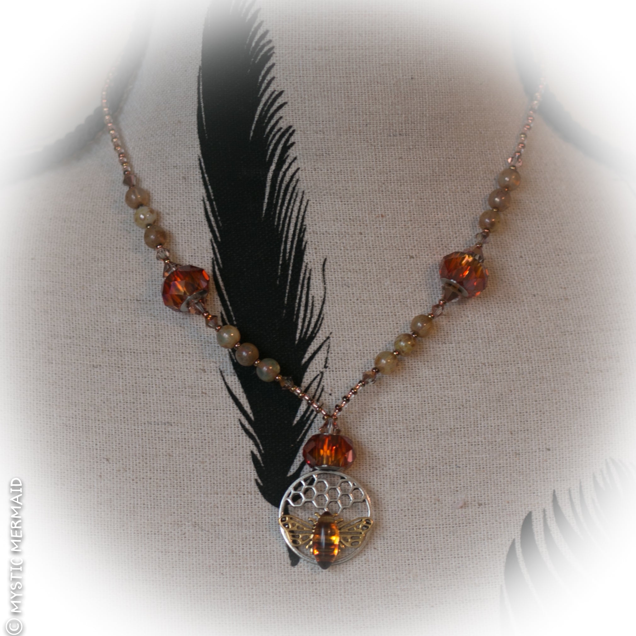 Queen Bee Vintage Swarovski Crystal Necklace