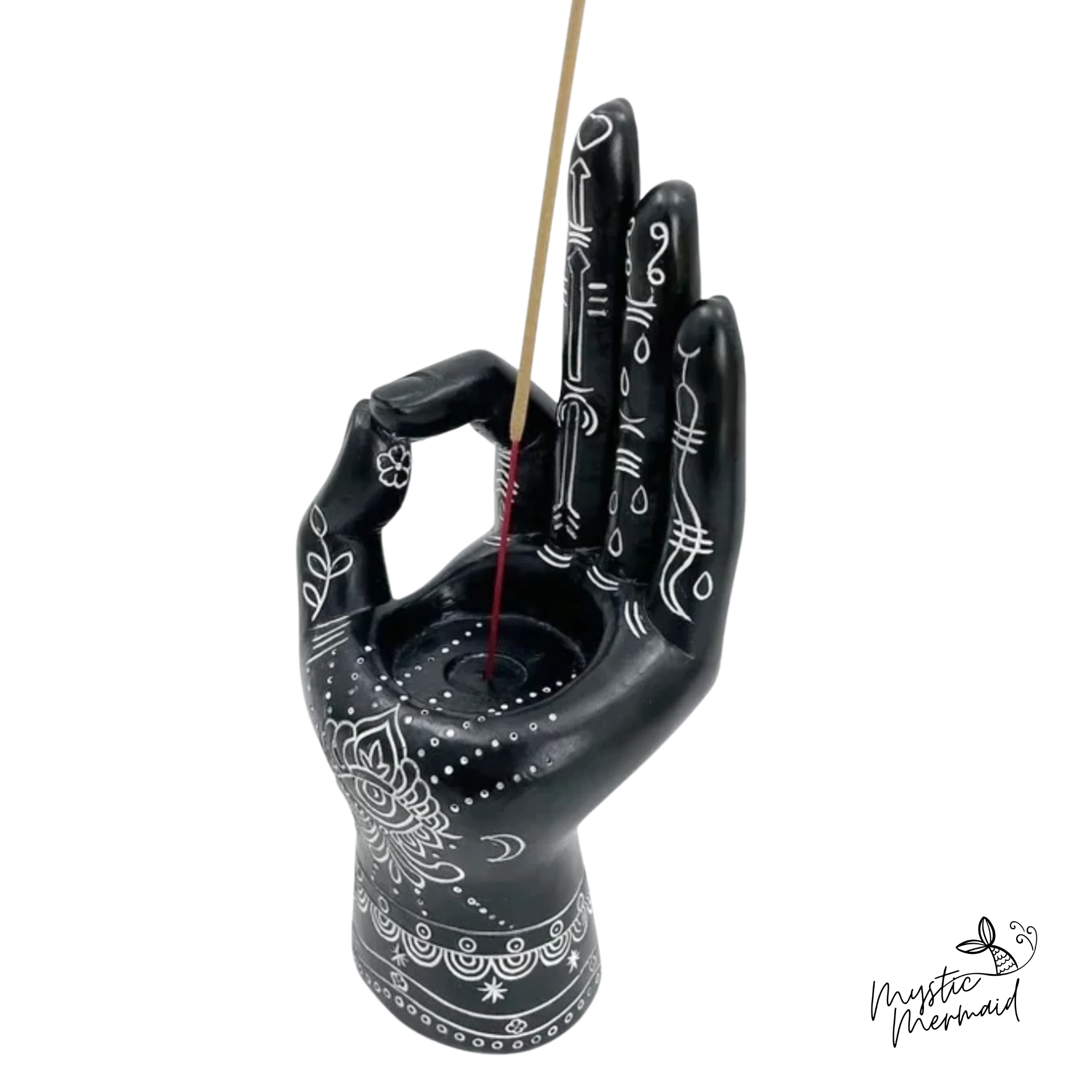 Gyan Mudra Palmistry Hand Incense, Candle and Sphere Holder