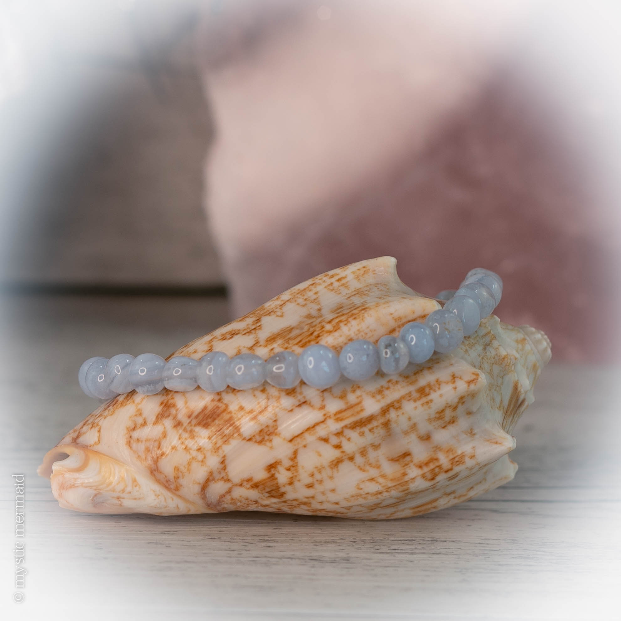 Blue Lace Agate Pebble Bracelets