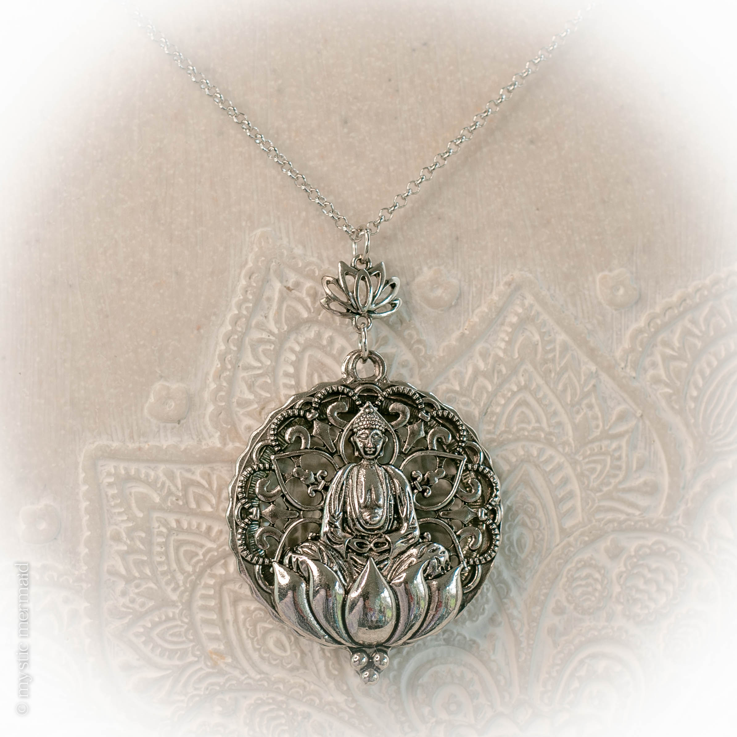 Buddha's Bliss Magnifying Glass Necklace