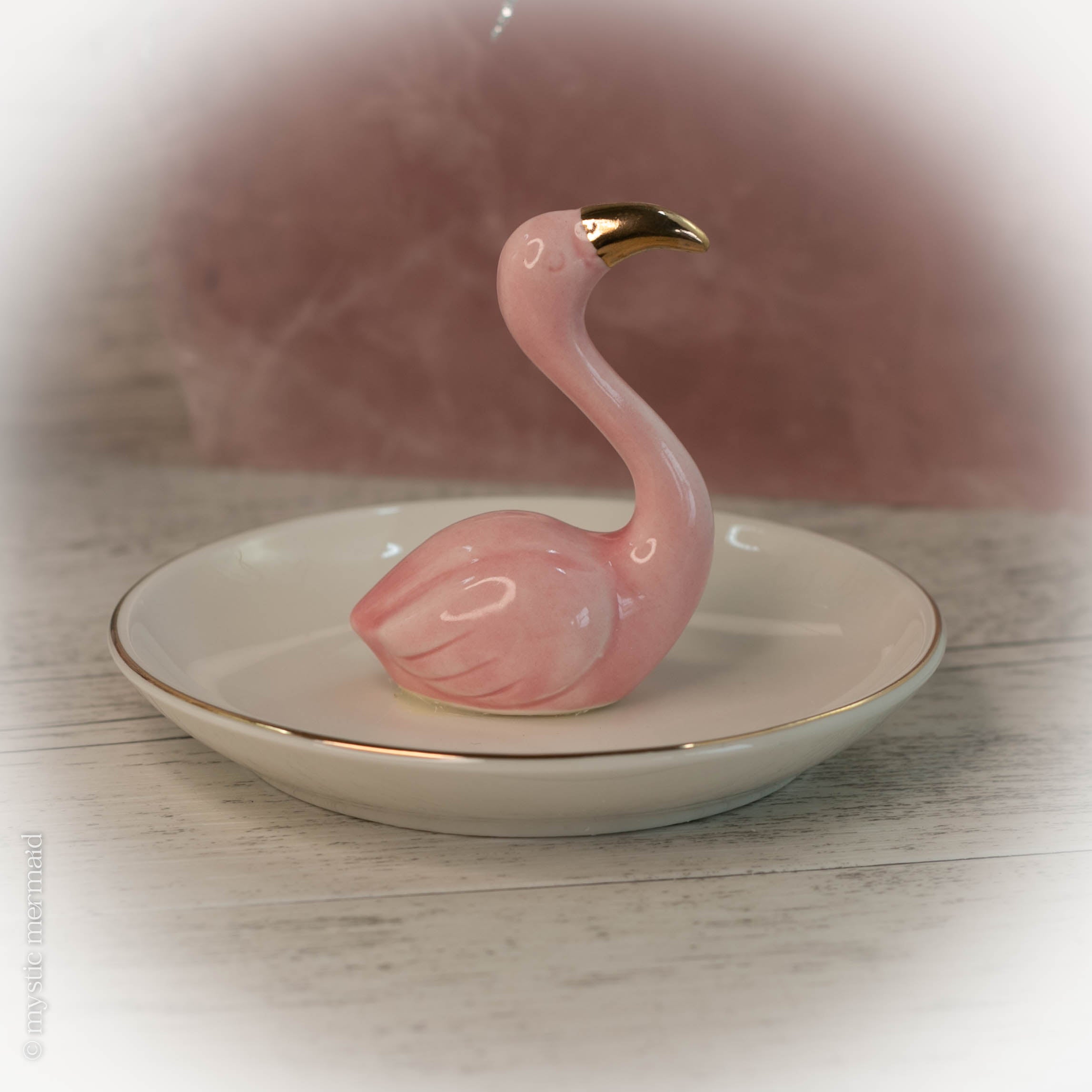 Flamingo Goddess Trinket Dish