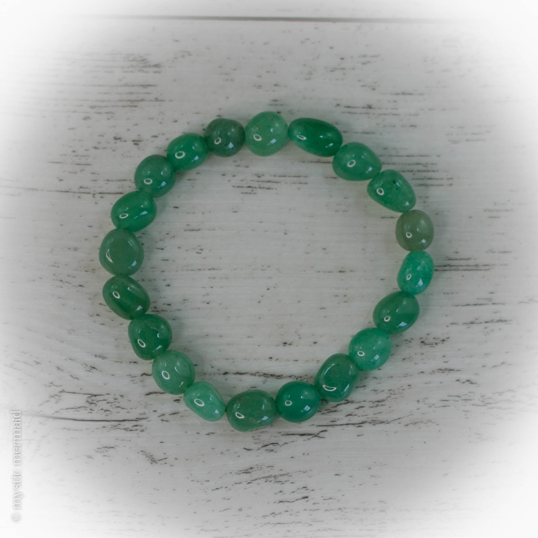 Green Aventurine Pebble Stretch Bracelet