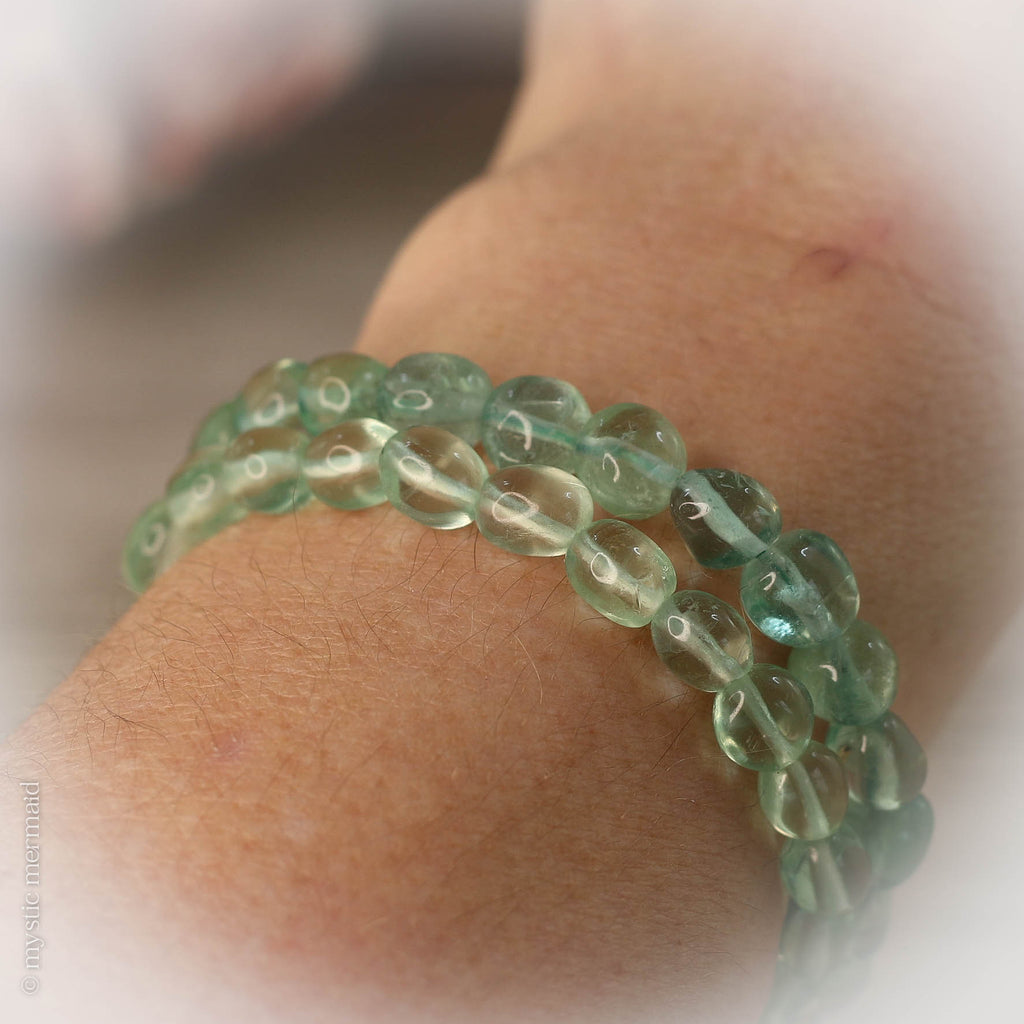 Green Fluorite Pebble Bracelet