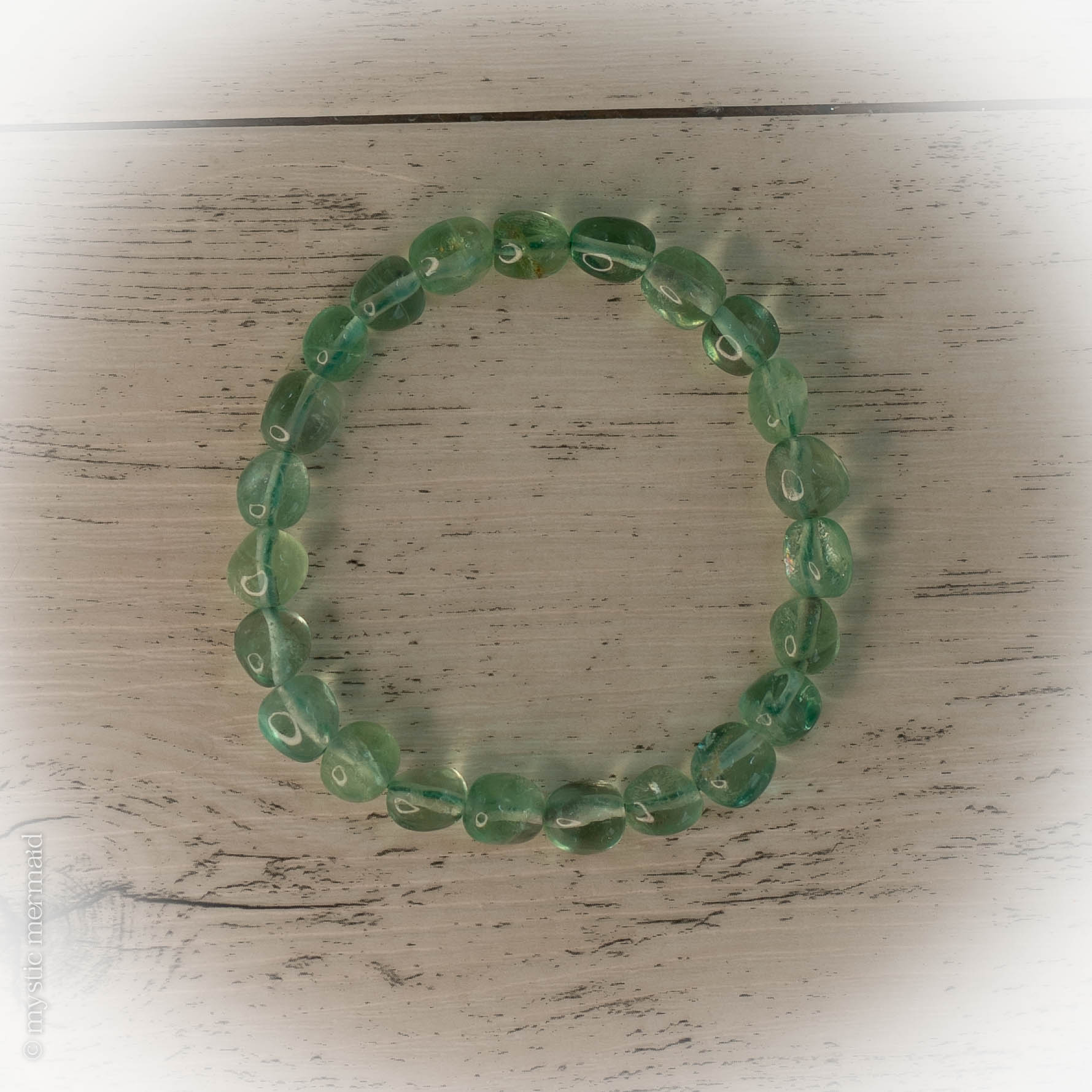 Green Fluorite Pebble Bracelet