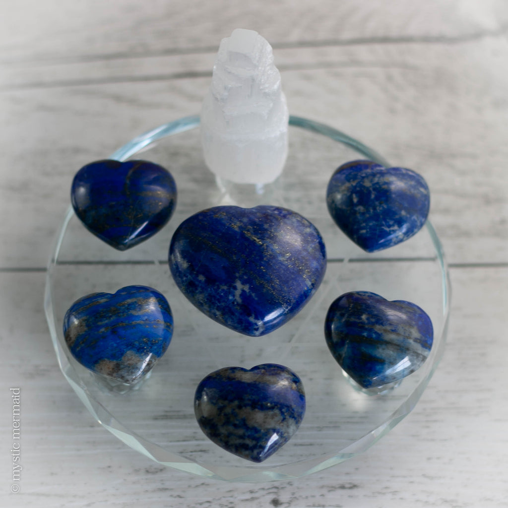 Lapis Lazuli Puffy Hearts