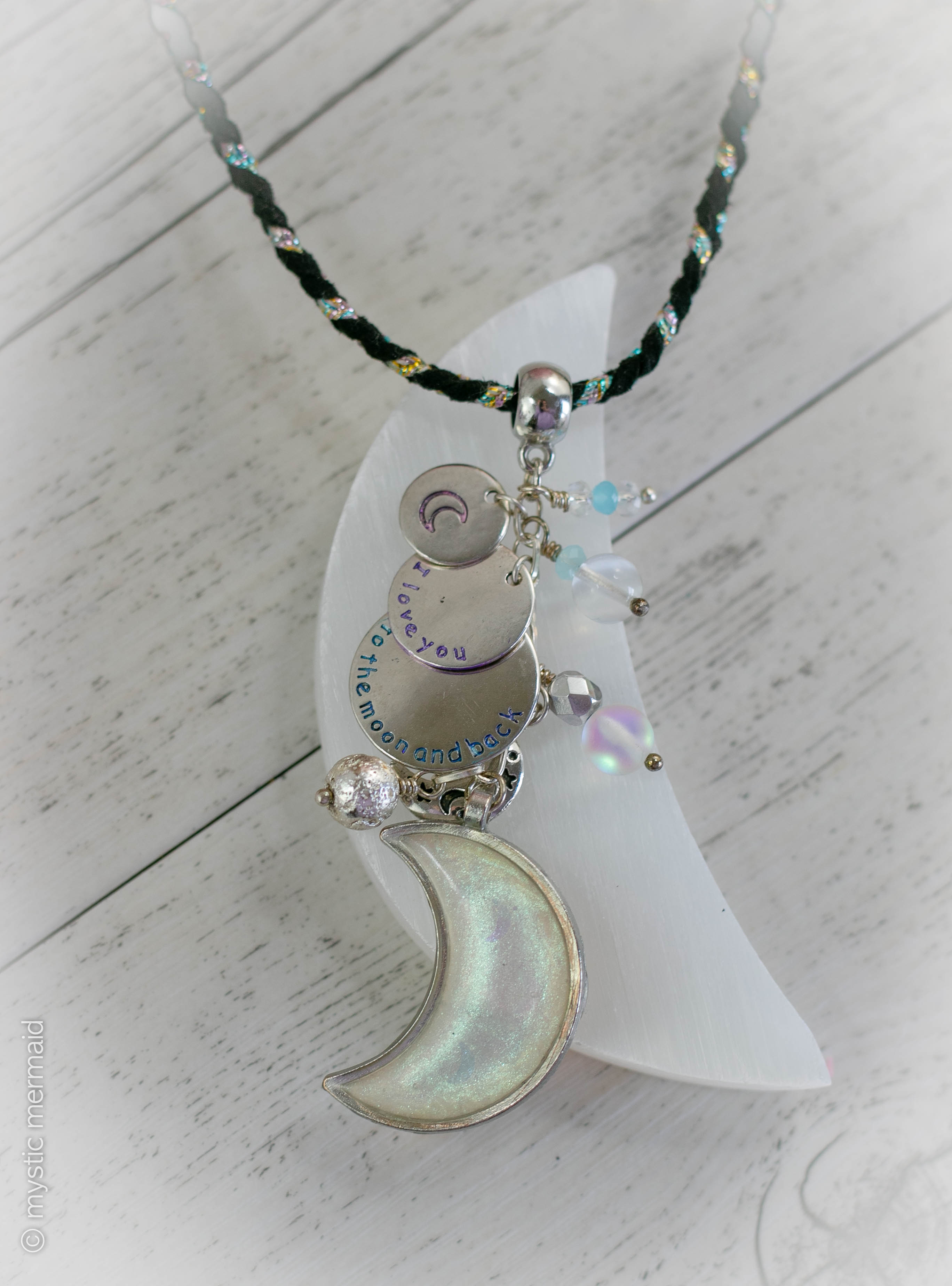 I Love You To the Moon and Back Lunar Sparkle Necklace