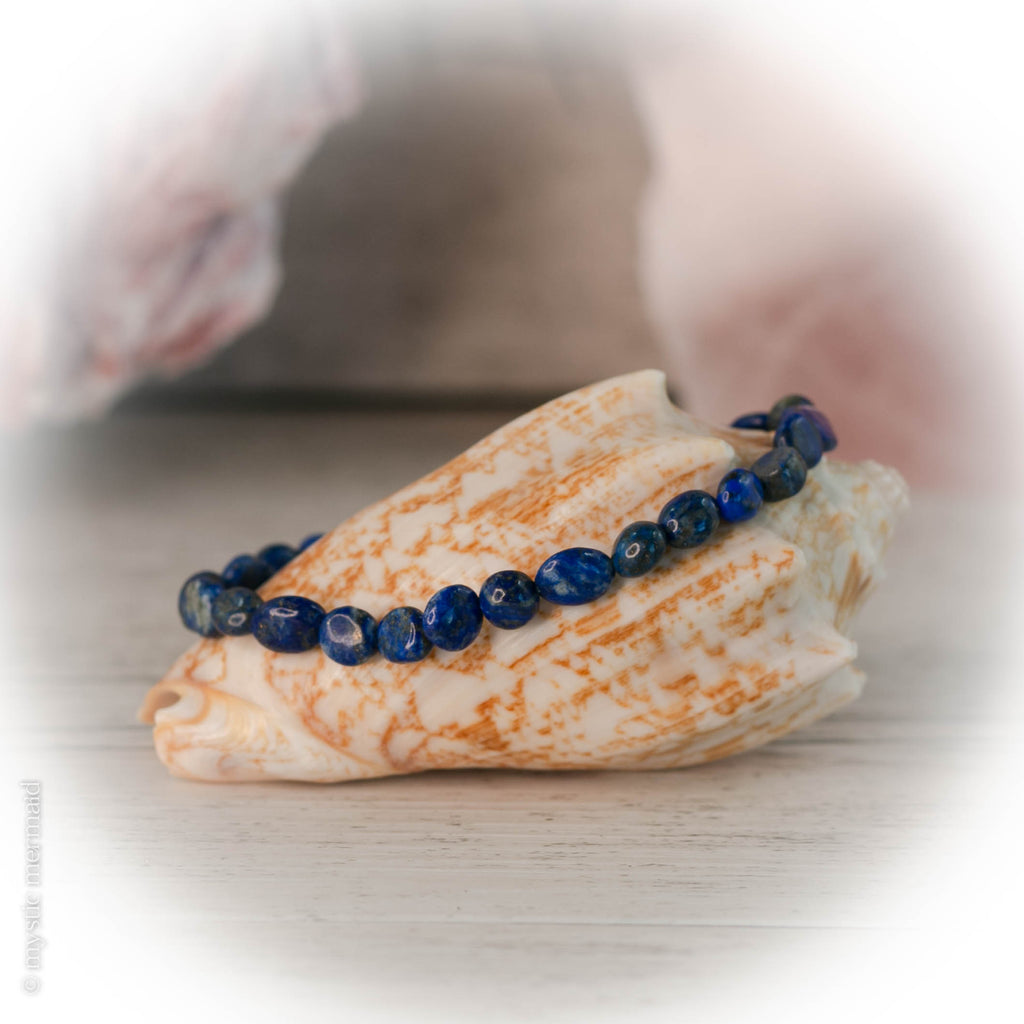 Lapis Lazuli Petite Pebble Bracelets