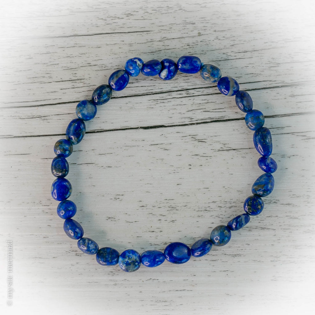 Lapis Lazuli Petite Pebble Bracelets