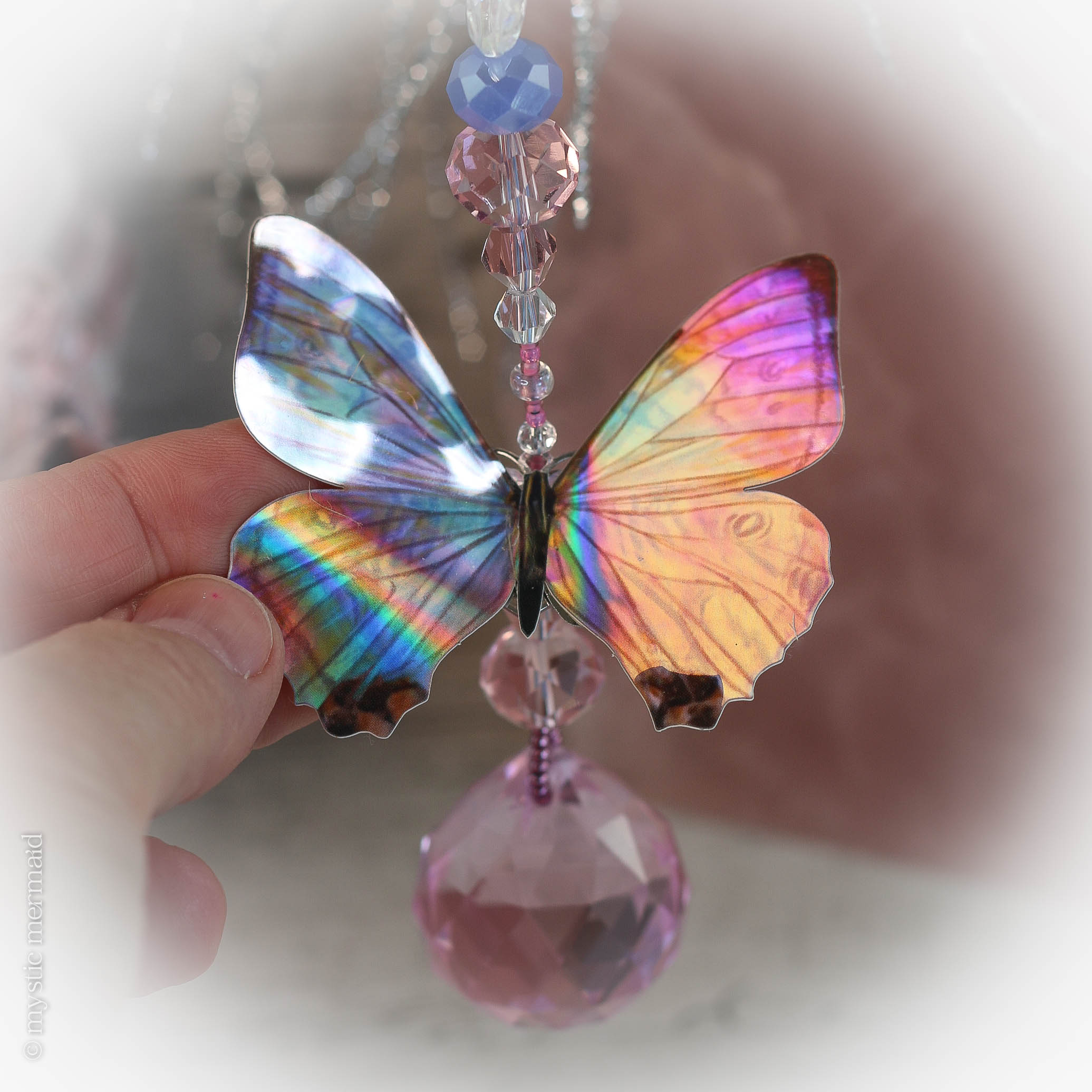 Flutter of Love - Holographic Butterfly SunCatcher by Mystic Mermaid
