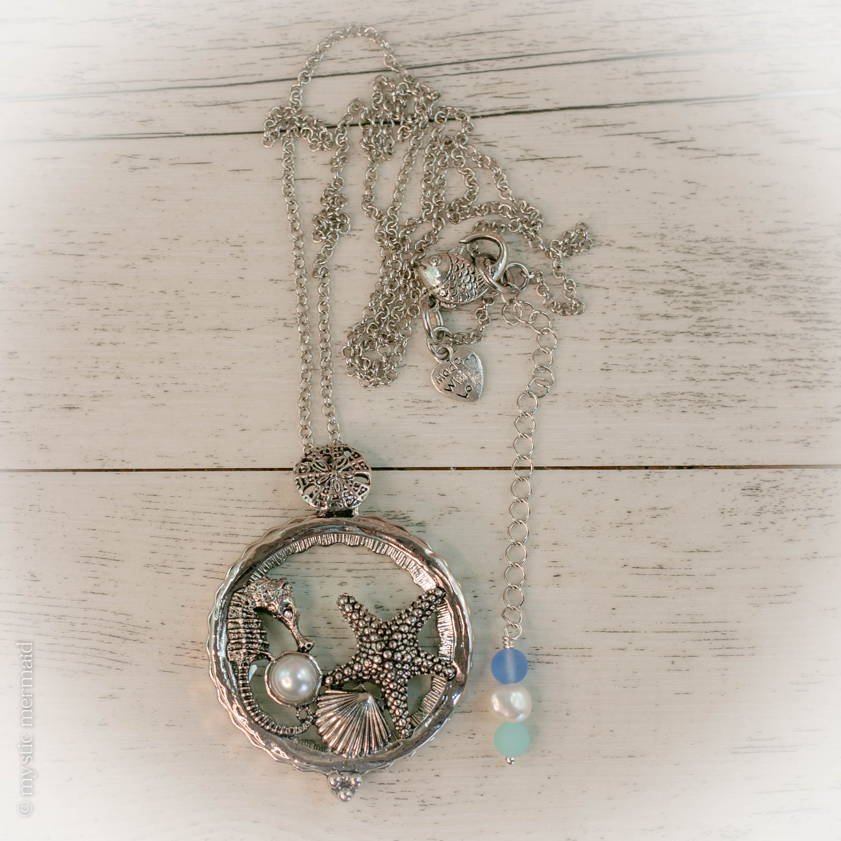 Reach for the Surface Mermaid Magnifying Glass Necklace