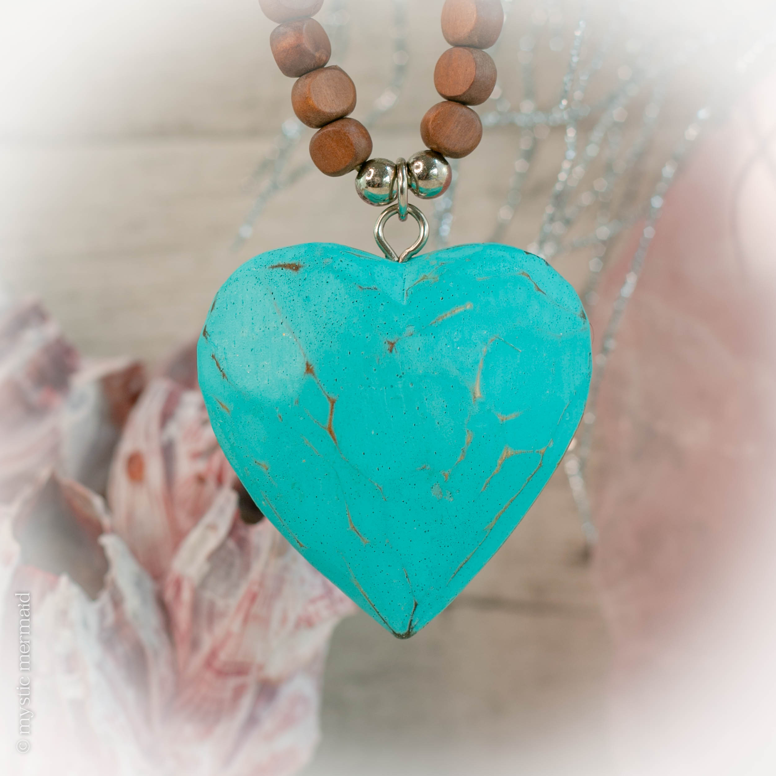 Turquoise Bohemian Love Necklace