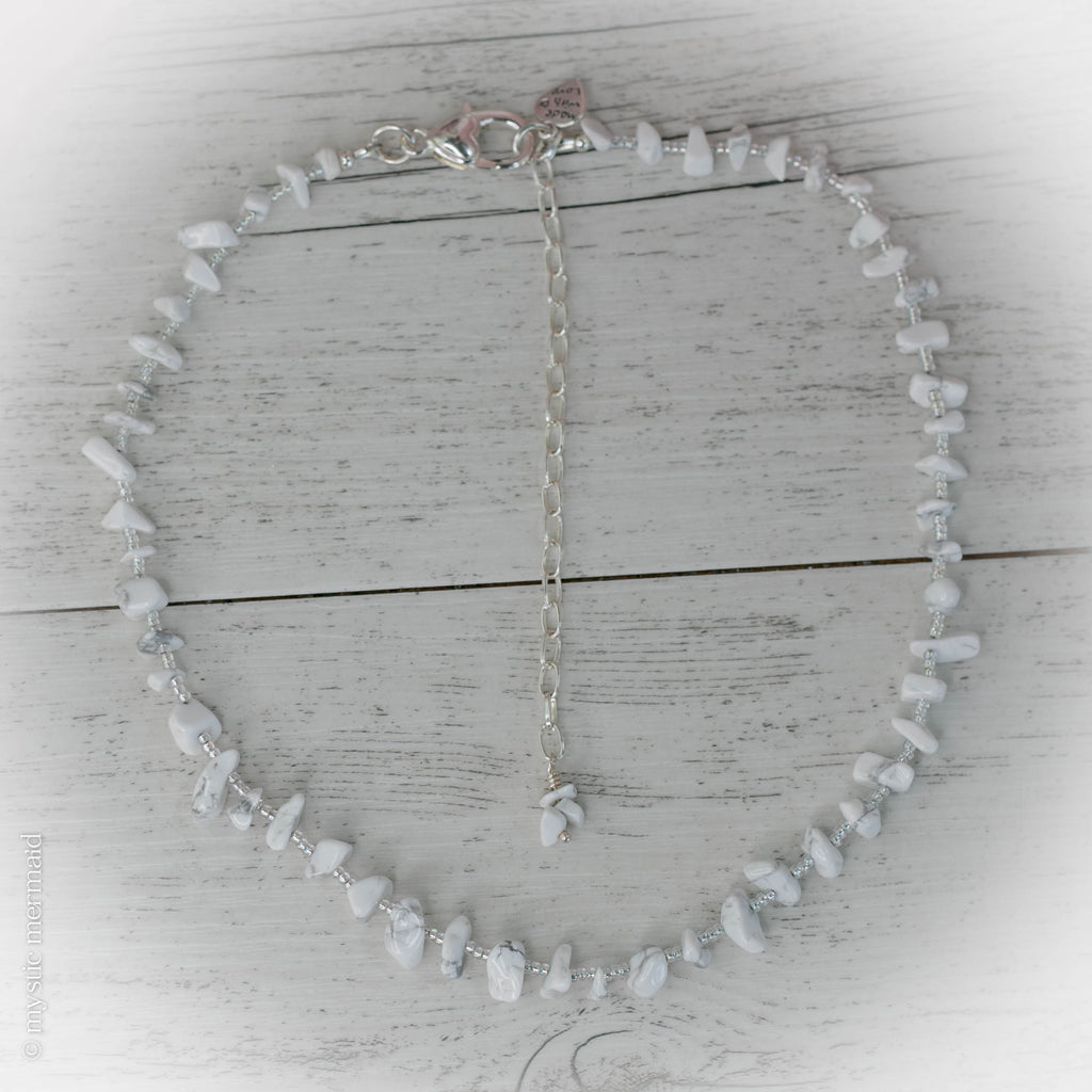 Neck Candy - White Howlite adjustable necklace