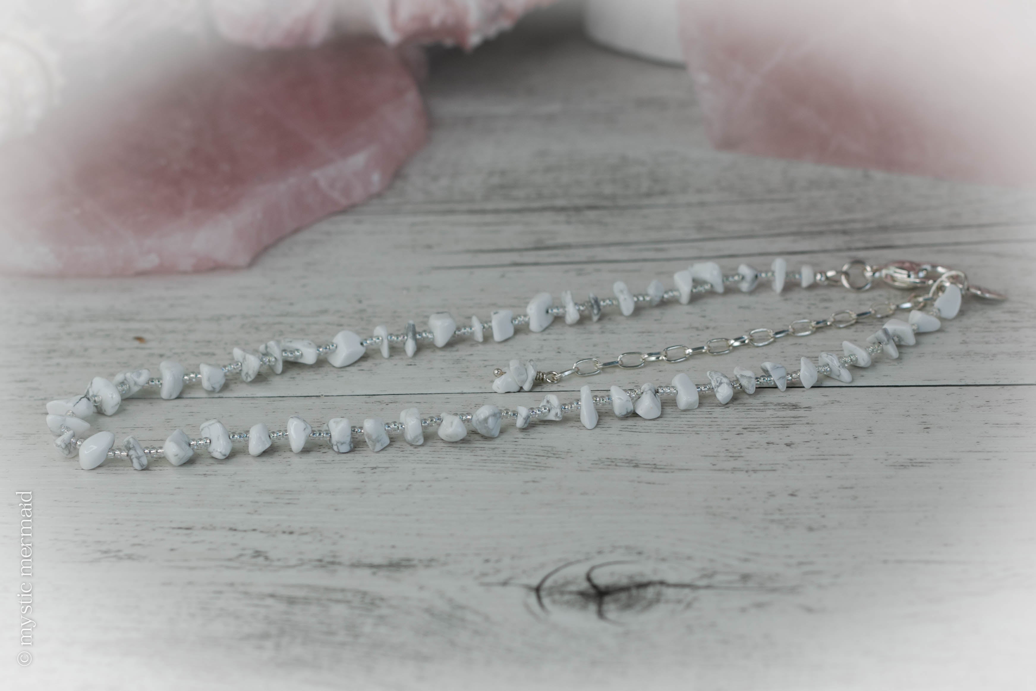 Neck Candy - White Howlite adjustable necklace