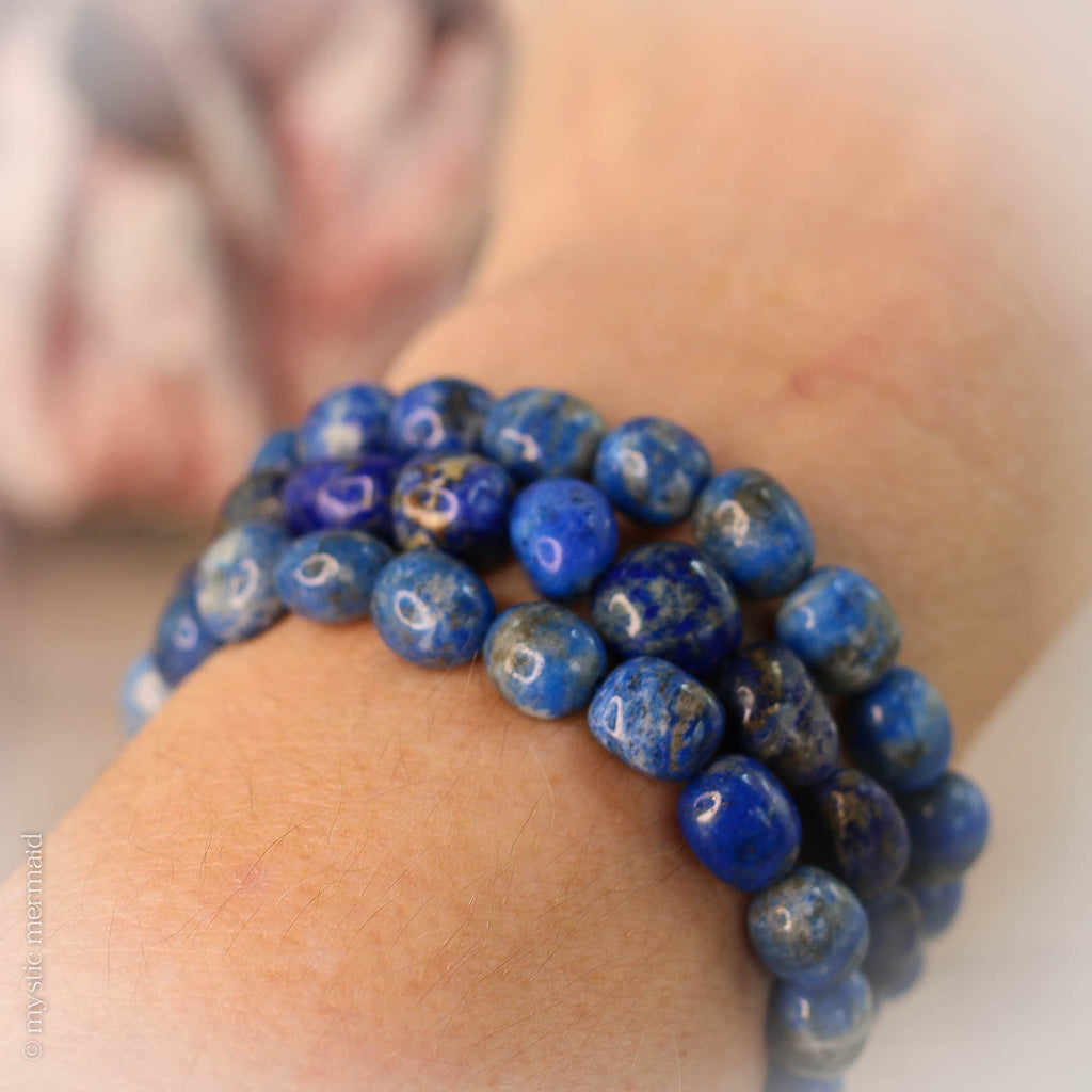 Lapis Lazuli Pebble Bracelets