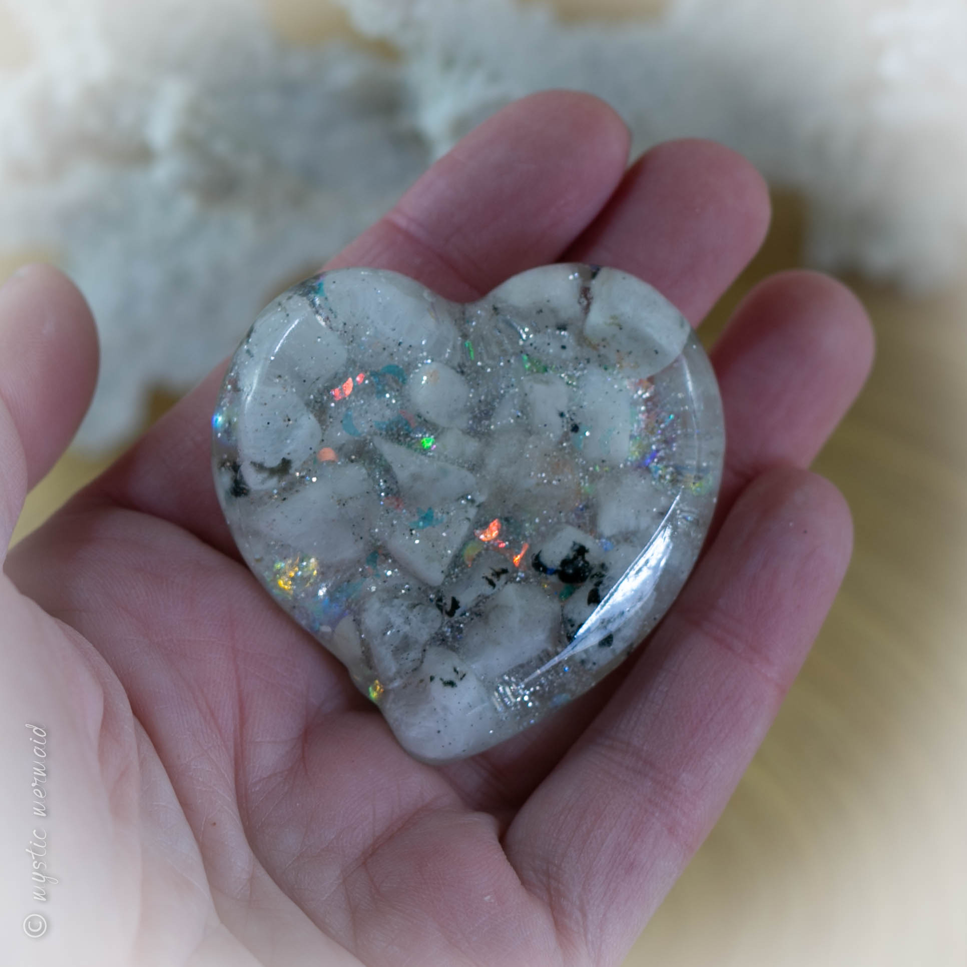 Rainbow Moonstone Treasured Treat Heart